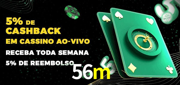 Promoções do cassino ao Vivo 56m
